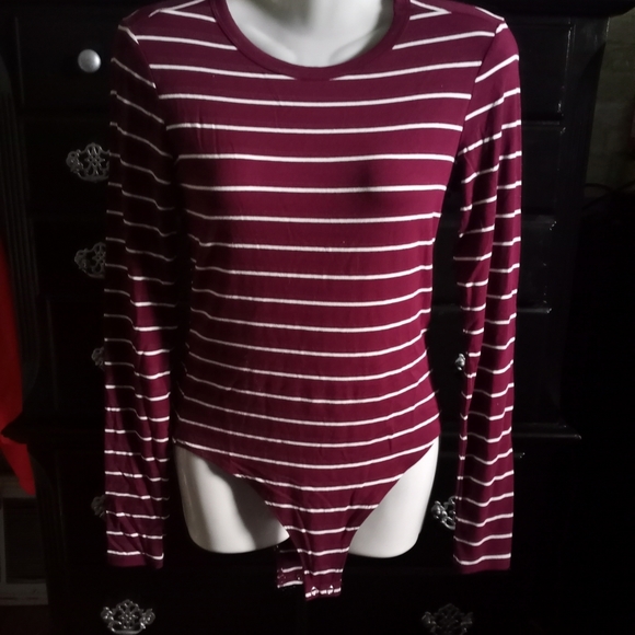 Forever 21 Striped Bodysuit and Tee - Picture 3 of 3